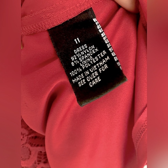 By&by red floral lace slip dress | Halter neck - Picture 6 of 6